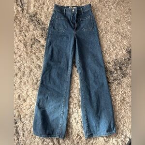 LEI Women's Wide-Leg Jeans in Deep Blue